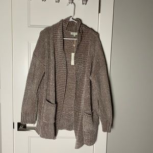 Grace and Lace chenille cardigan size L